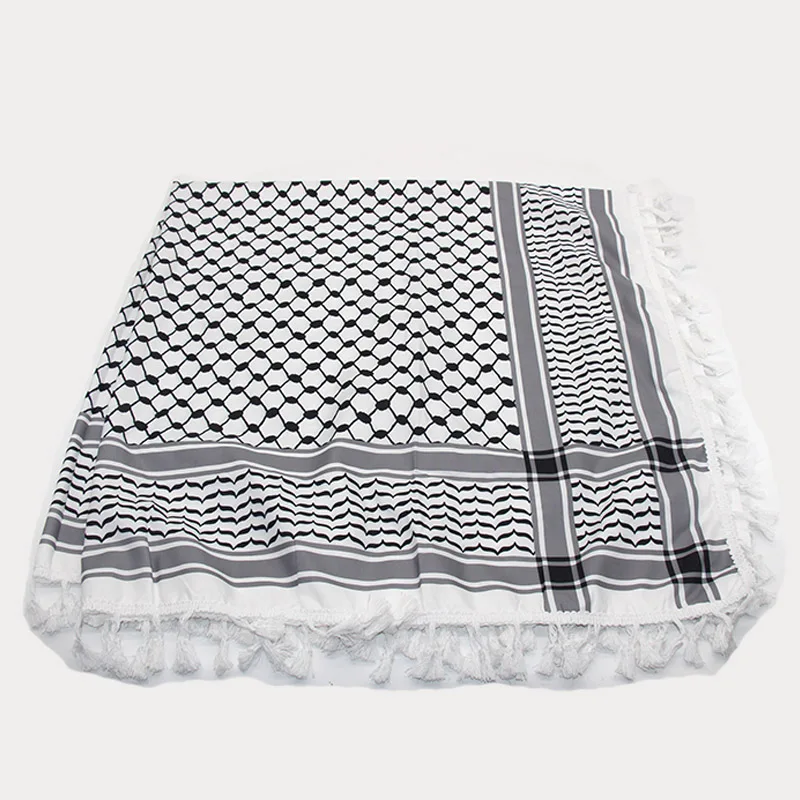 Neue Outdoor arabische Keffiyeh Shemagh Schal Baumwolle Winter Schal Hals wärmer Abdeckung Kopf wickel wind dichte Wander Camping Schal Männer Frauen