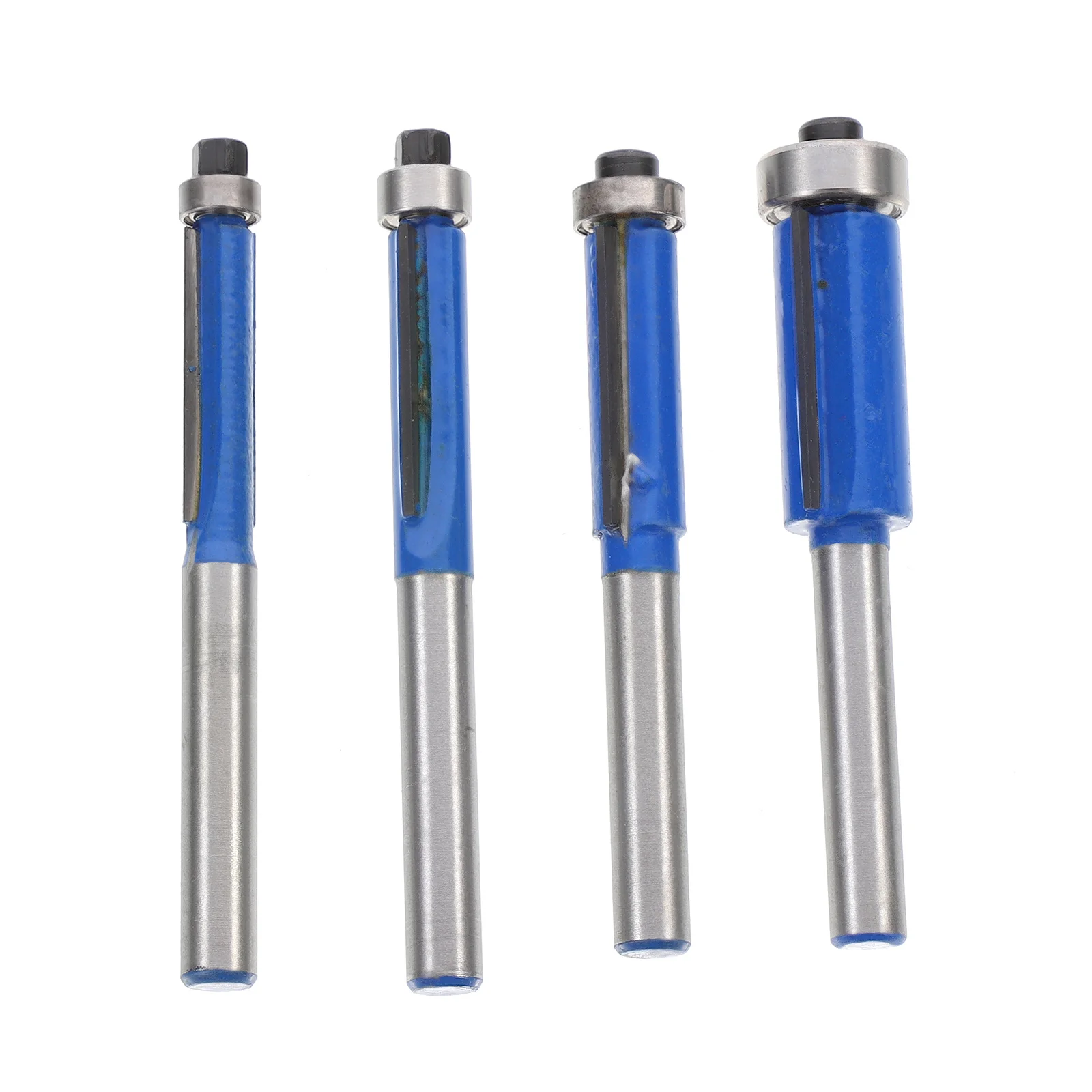 

4 Pcs End Mill Bits Straight Cut Router 2-Flute Milling Cutter Wood Engraving Cutting Tool