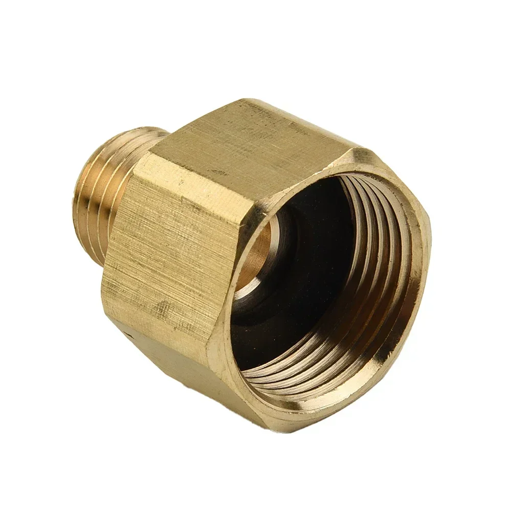 Brass Pressure Washer Adapter Connector 22mm Female To 14mm Male Rotatable Hose Connector For Reliable High Pressure Use