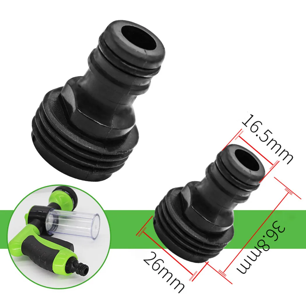 2pcs Adapter For Garden Irrigation 3/4"Quick Connector Male Threaded Hose Pipe Adapter Garden Power Tools Connection Parts