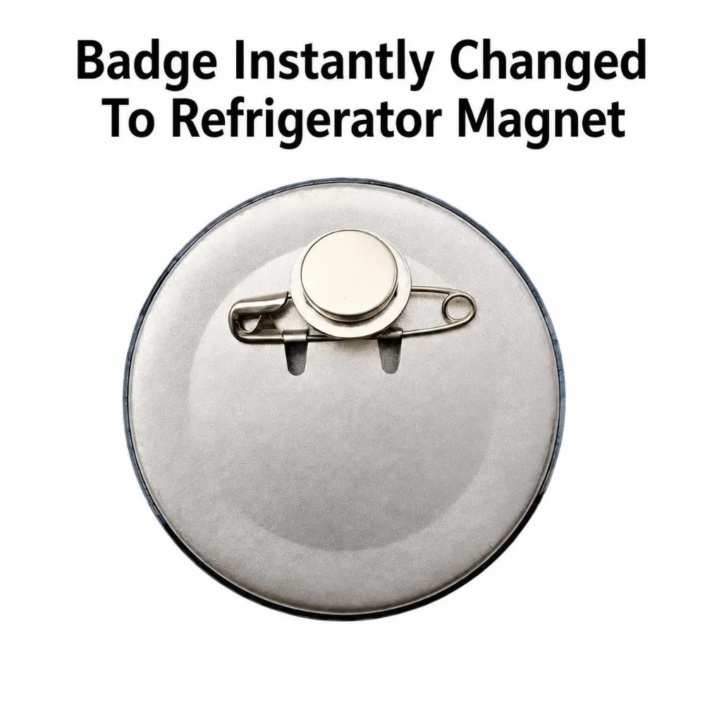 4Pairs Magnetic Brooch To Fridge Magnet Converter Brooch to Fridge Magnet DIY Accessories Badge Magnetic Conversion Kit
