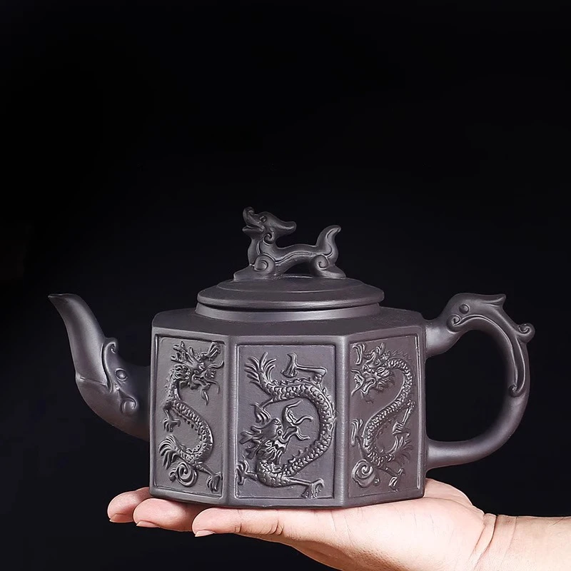 Purple Clay Zhuni Tea Pot Large Capacity Chinese Tea Pot Brewing Tea Pot Large Household Zisha Single Pot Kung Fu Tea Set