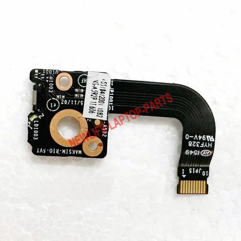 Original For Lenovo YOGA 900S-12ISK LAPTOP Power Button Board With Cable NS-A592 Tested Fully FREE SHIPPING