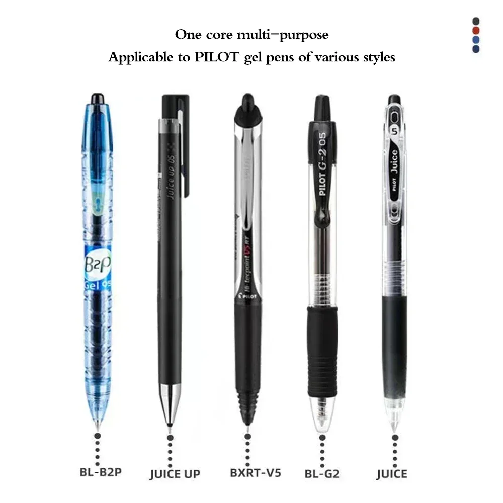 Imagem -05 - Piloto Gel Pen Refill Bxs-v5rt 0.5 mm Bxrt-v5 Grande Capacidade Student Papelaria Acessórios de Escritório Japão 12 Pcs 24 Pcs