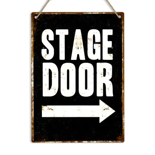 

Stage Door Theatre Retro Metal Sign Vintage Tin Wall Plaque Man Cave Bar Pub Art