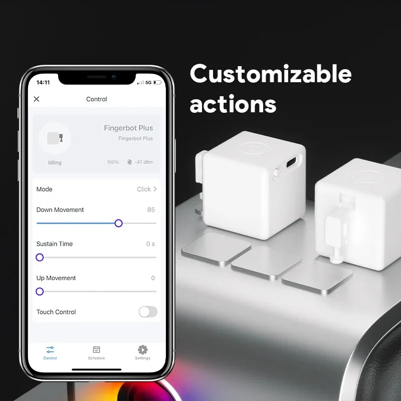New Smart Tuya Rechargeable Switch Fingerbot Socket Bot Lights Garage Curtains Robot Remoter Alexa Google Home Voice Assistant