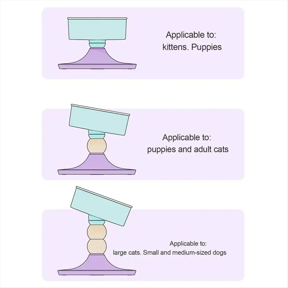 

REST Поднятая миска для кошачьего корма Регулируемая миска для собак с подставкой Вращающаяся анти-бвотывание Защита домашних животных Принадлежности для кормления позвоночника для щенков