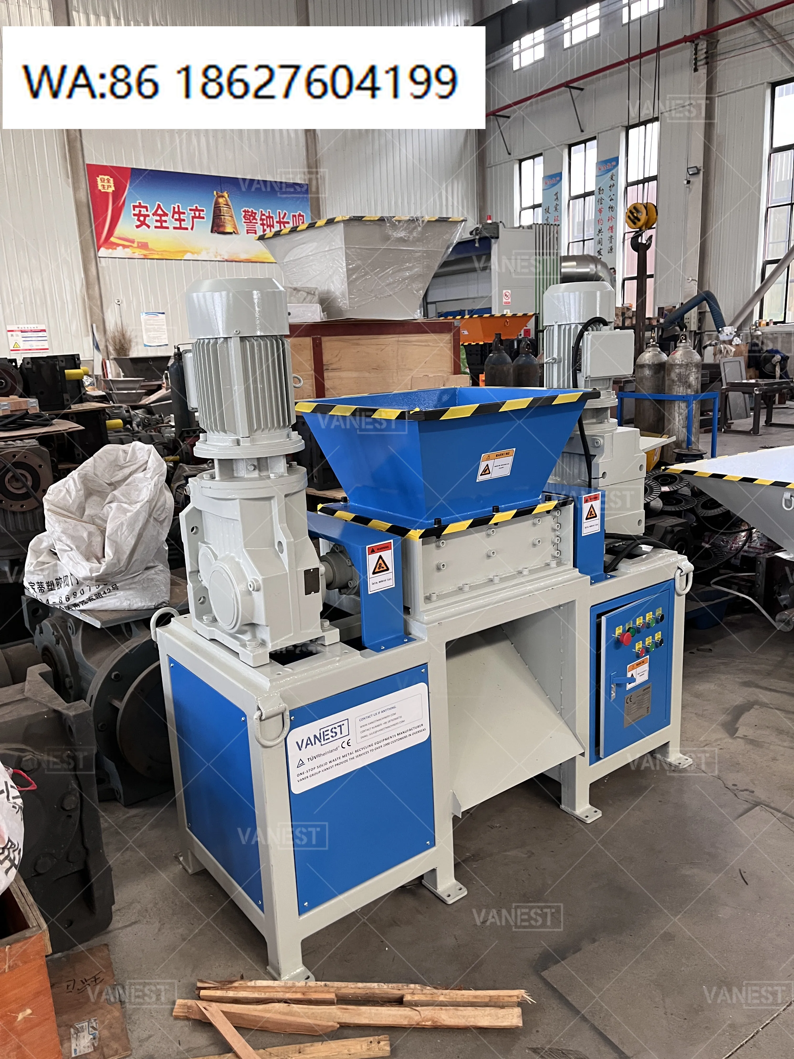 Multi Type Waste Shredder Rubber Plastic Scrap Metal Processing  Complete Price List For Recycling Plants
