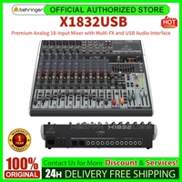 Behringer XENYX X1832USB Premium Analog 18-Input Mixer with Multi-FX and USB Audio Interface