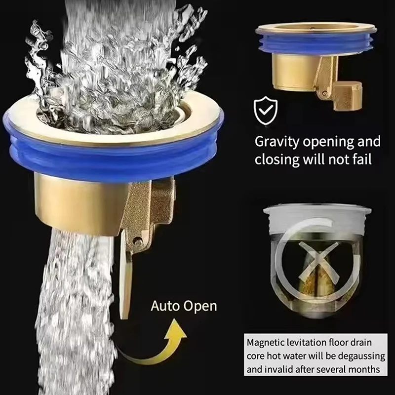 

Universal Drain Deodorizer Stopper - Odor Blocking & Insect Proof Plug for Bathroom/Kitchen Sinks, Easy Installation