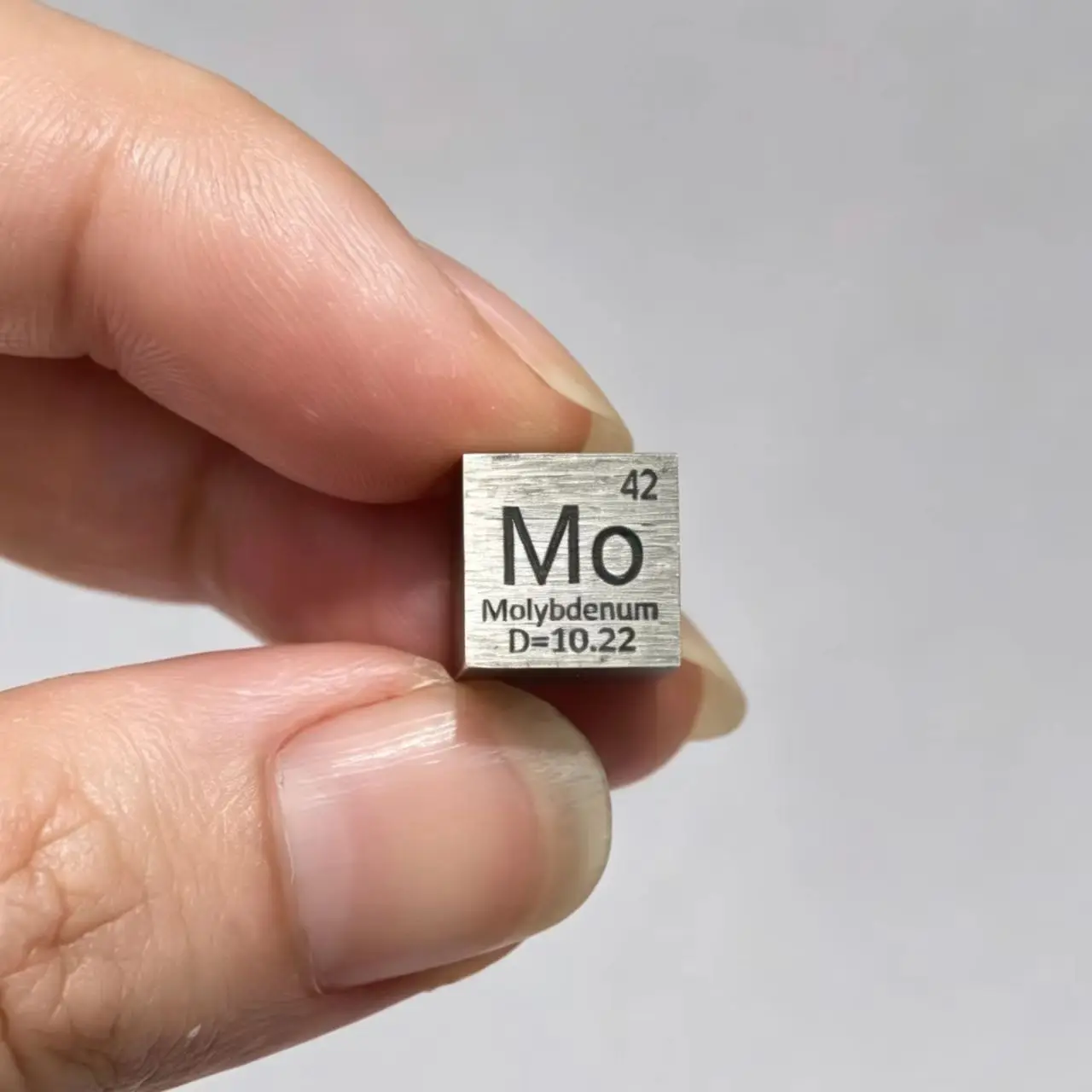 Display Pure Mo Cubic 10MM  Metal Collection Display Spencimen Lab Created Education and Teaching