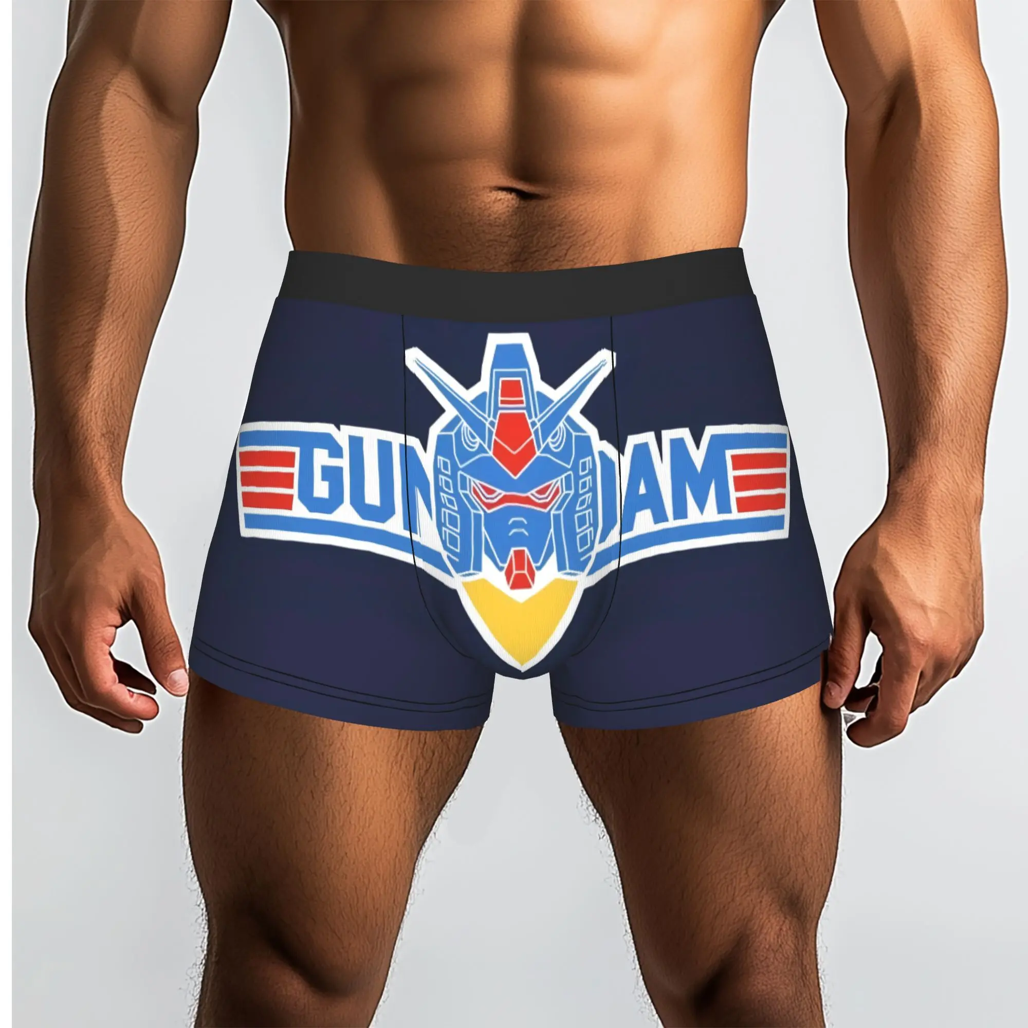 

Gundam 5 BANDAI Underpants Breathbale Panties Man Underwear Print Shorts Boxer Briefs