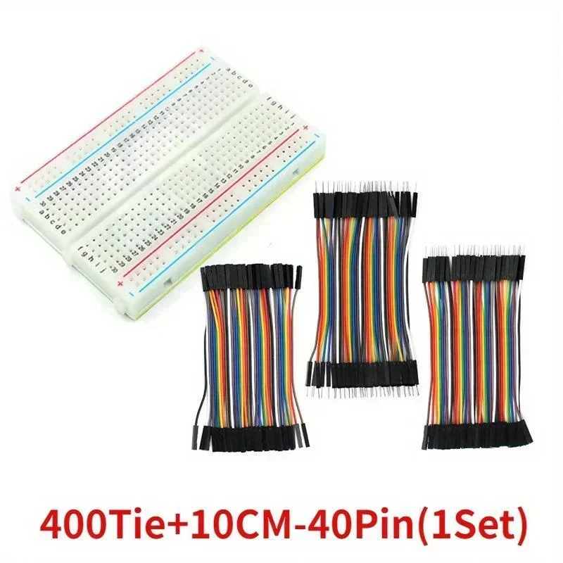 400 Verbindungspunkte, lötfreies Steckbrett-Set, PCB, 140 Stück/840 Stück, 14 Längen, Überbrückungsdraht, Dupont-Leitung, 10 cm, DIY Mini-Test-Protoboard-Kit
