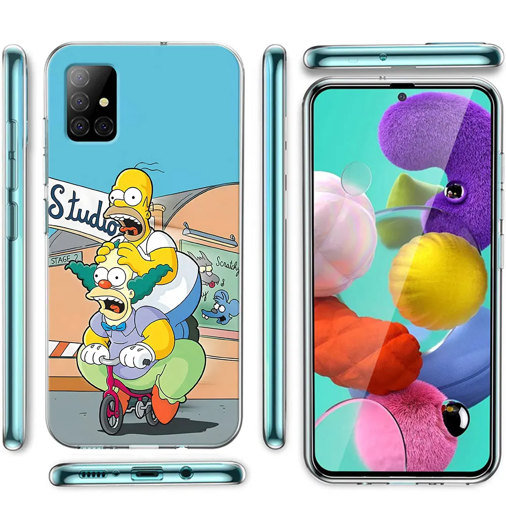 Homer Jay The Simpsons TPU Case for Samsung Galaxy A51 A14 A54 A12 A41 A21s A13 A15 A55 A71 A23 A31 A33 Transparent Phone Cover