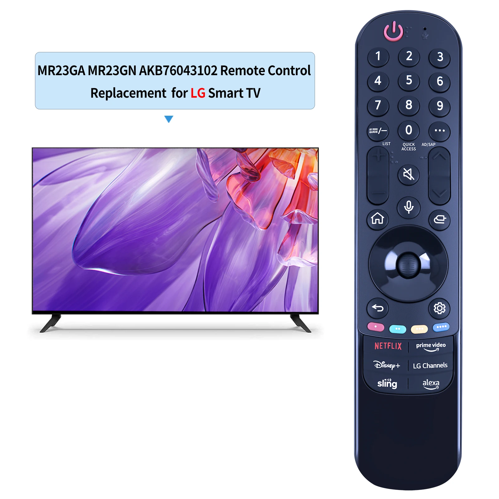 New Voice Magic Remote Control MR23GA MR23GN AKB76043102 for Smart TV 2021-2023 with Pointer Flying Mouse