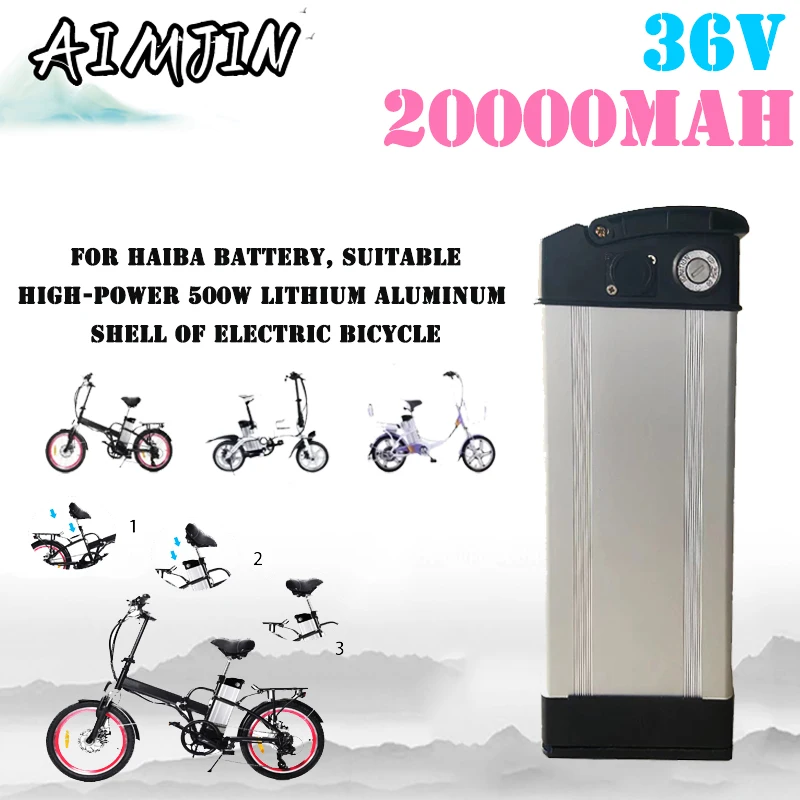 

HaiBa 36V Ebike Battery Pack 20Ah For Shengmilo MX20 Folding Fat Tire Snow Bike Electric Bicycle