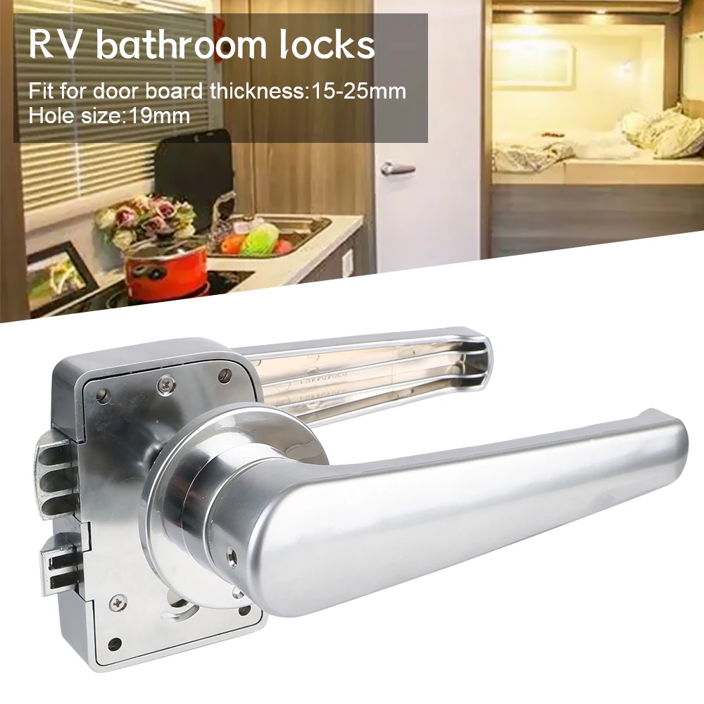 RV Caravan Boat Latch Handle Knob Locks RV modification vehicle parts Car Bathroom Door Lock RV Toilet Door Lock