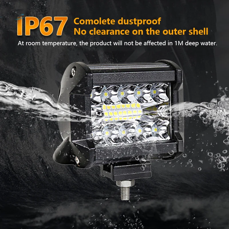 4 zoll 2 Pc Auto LED Pod Licht Spot Flut Combo LED Nebel Fahren 4x4 Off Road lichter Arbeit Lampe Für Lkw Boot ATV UTV Jeep – Detail 7