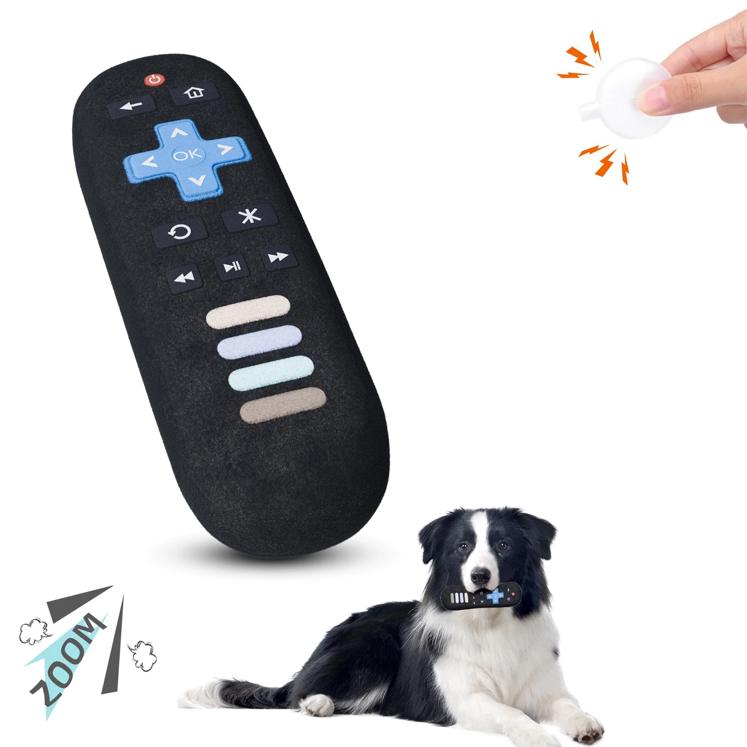 ألعاب الحيوانات الأليفة، لعبة كلب صار واقعية للتحكم عن بعد - هدية ممتعة للجرو من القطيفة لجميع السلالات والجراء
