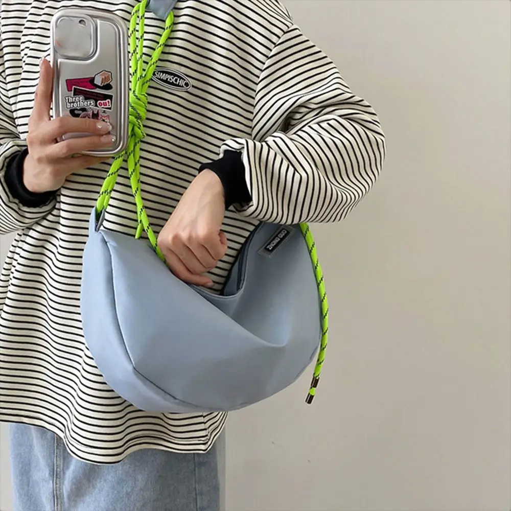 

Casual Nylon Rope Nylon Crossbody Bag Casual Fashion Messenger Bag Multifunctional Solid Color Sling Bag Outdoor