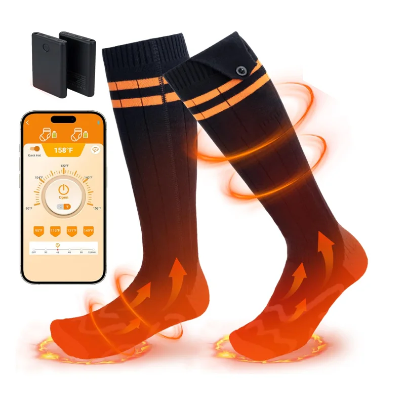 

Heat Thermal Socks APP Winter Outdoors Work Fishing Hunting Skiing Cycling Hiking Camping Heating Socks