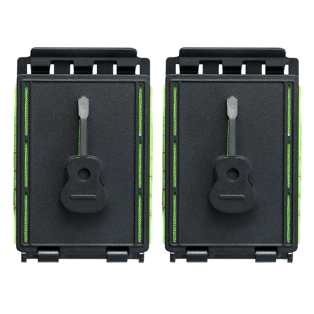 2Pcs Efficient Bass Strings Scrubber Green Protect Guitar String Cleaner Brush Deep Cleaning Save Time Guitar Fretboard Rub