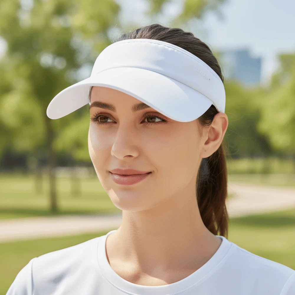 

Solid Color Empty Top Hat Sunscreen UV Protection Sun Protection Hat Running Hat Wide Brim Female Sunshade Hat Women/Girl