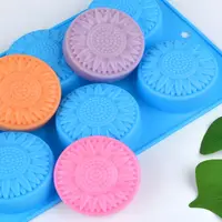Molde de Silicona con Flores para Jabón y Pasteles