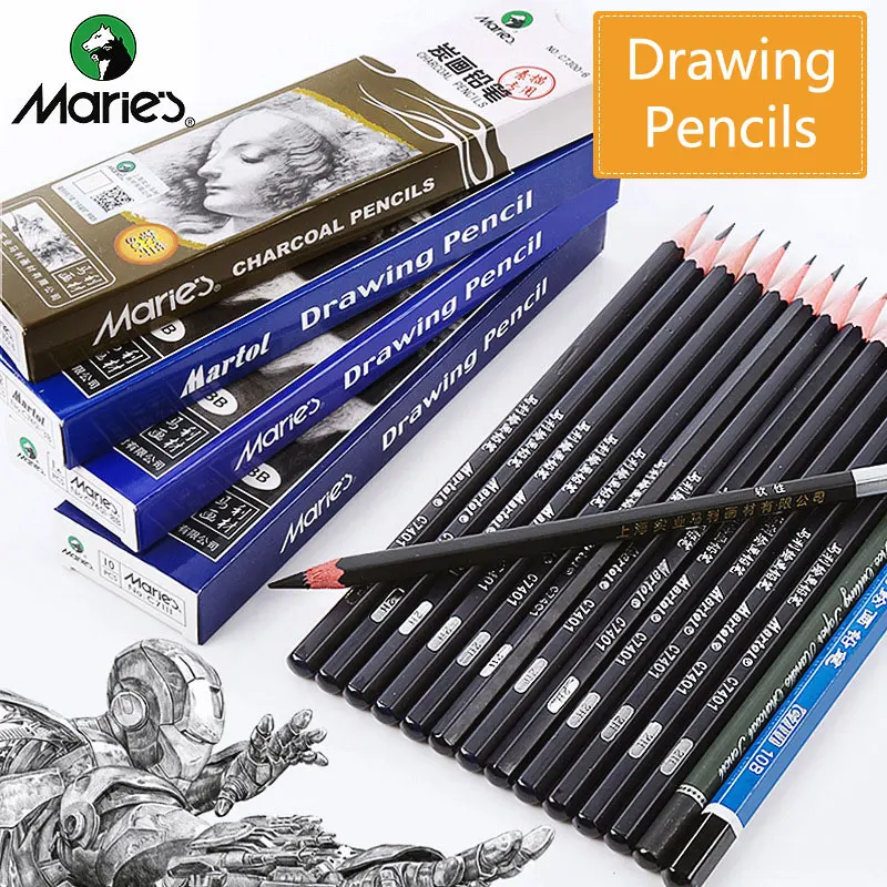 

HB 2H B 2B 3B 4B 5B 6B 7B 8B 10B 12B 14B Professional Sketch Pencils Drawing Hard Medium Soft Charcoal Art Stationery Pencils