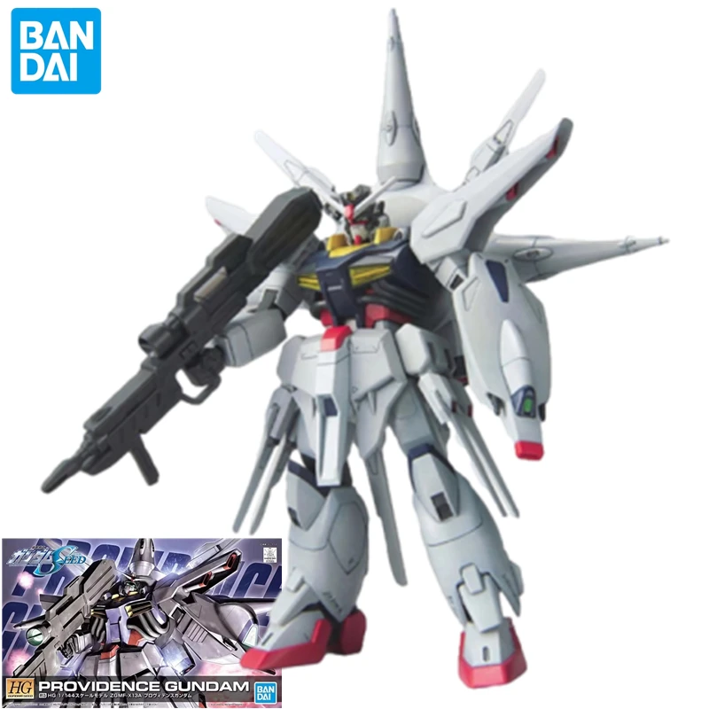 Bandai HG PROVIDENCE GUNDAM รุ่น ZGMF-X13A mecha รูปตุ๊กตาเคลื่อนย้ายได้หุ่นยนต์เครื่องประดับอะนิเมะคริสต์มาสของขวัญอุปกรณ์ต่อพ่วง