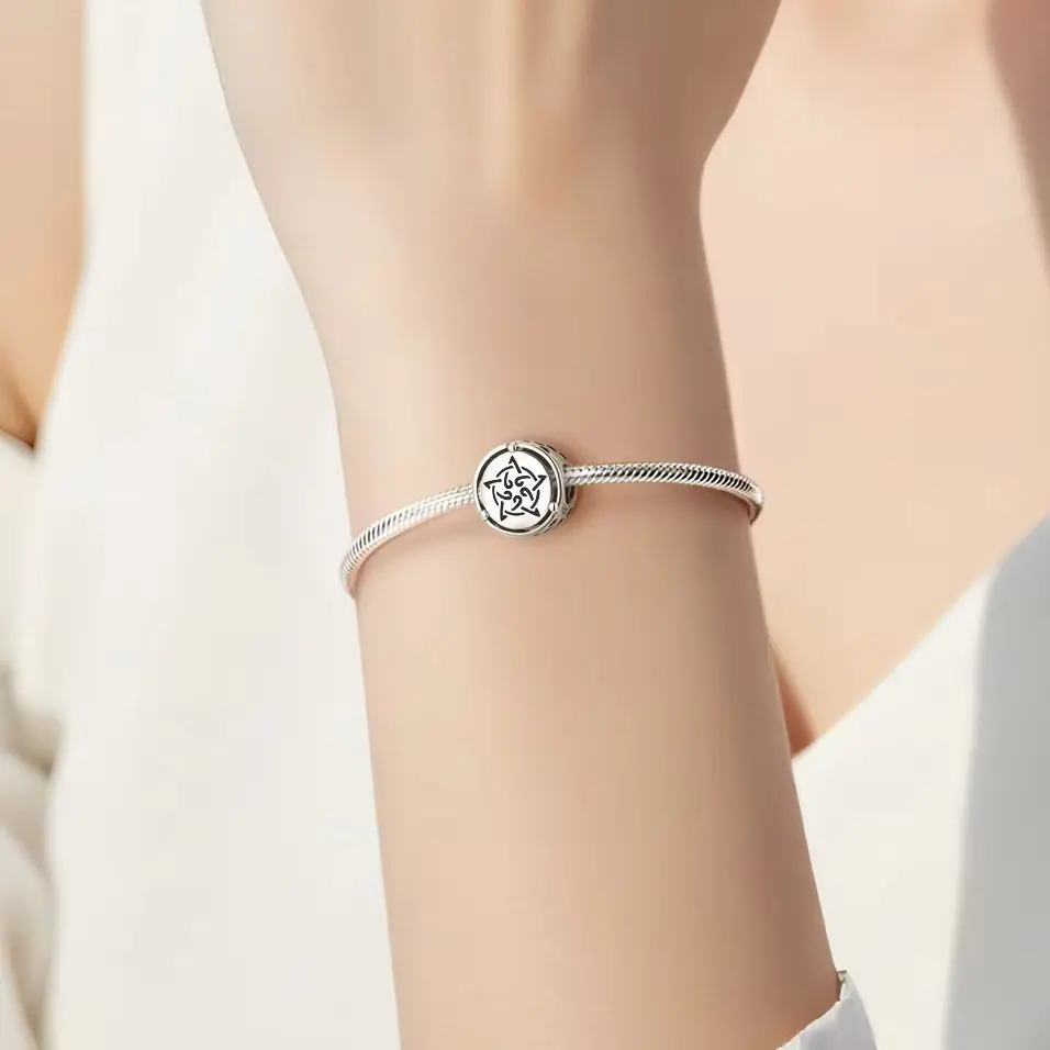 

kataoka Celtic Five Star Knot 925 Sterling Silver Religious Symbols Charm Bead Jewelry Fit Original Bracelet Diy Jewelry kataoka