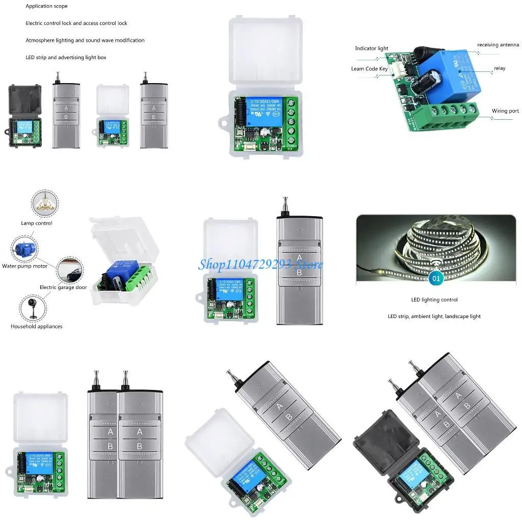 interruttori wireless per telecomando Y2GD 433Mhz per casa intelligente 12V universale