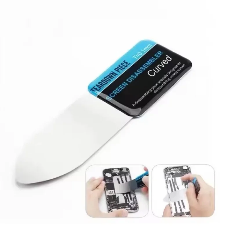 

Набор из 1-5 ультратонких гибких стальных инструментов для вскрытия изогнутых ЖК-экранов мобильных телефонов (карточки-лопатки)