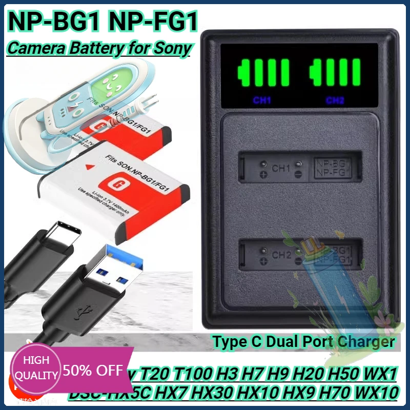 1400Mah NP-BG1 NP-F…