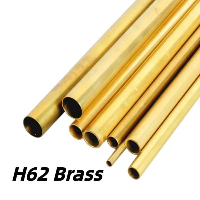 1Pcs Seamless Brass Round Tube ID0.4‑9.6mm OD0.8‑10mm 200/500mm Hollow Copper Bushing Sleeve Pipe Tubing