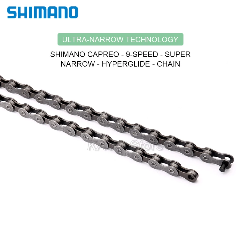 Shimano CAPREO HG53 9 Speed MTB Chain 112 Links Mountain Bike 9S Chains Bicycle 9V Current Cycling Parts