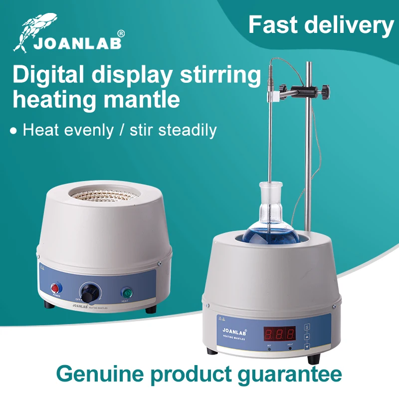 JOANLAB Labor-Heizmantel 1000 Ml Mit Magnetrührer & Digitaler Temperaturregelung – Präzises Erhitzen Im Labor