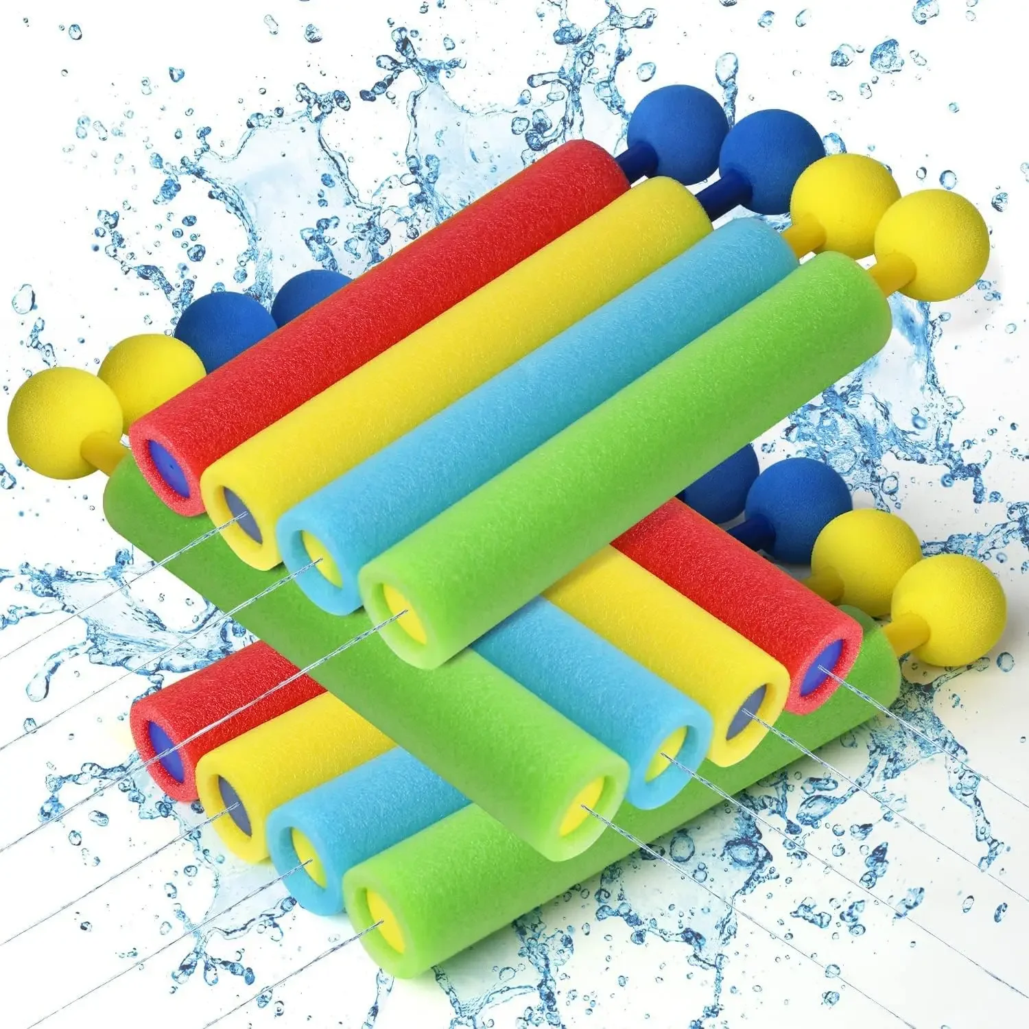 Foam Water Shooter, Water Guns Water Blaster for Swimming Pool Beach, Outdoor Water Squirt Gun Toys for Kids Adults-Color random