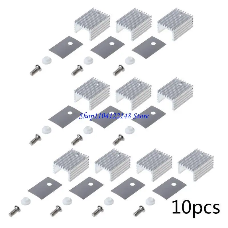 

P9FA For PC Computer Cooler Components TO-220 Cooling Radiator Aluminum Sheet Pads