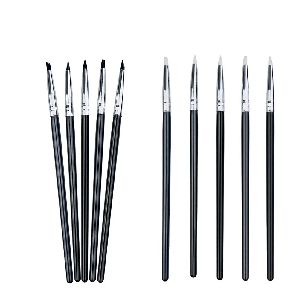 5Pcs/bag Dental Resin Brush Pens Porcelain Teeth Shaping Tools Adhesive Composite Porcelain Teeth Dentistry Lab Tool