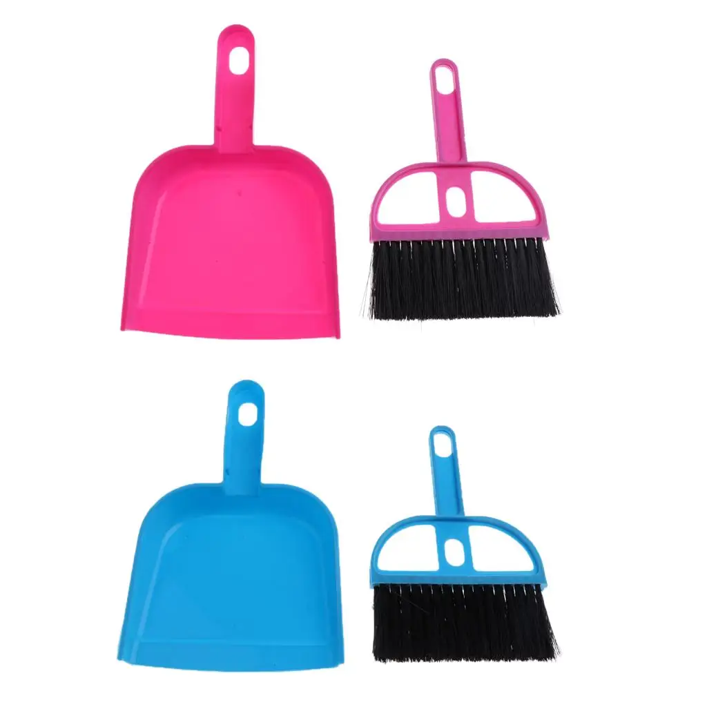 2-4pack Pet Dog Cat Shovel And Broom Set of Mini Dustpan Broom Sweeping Tools