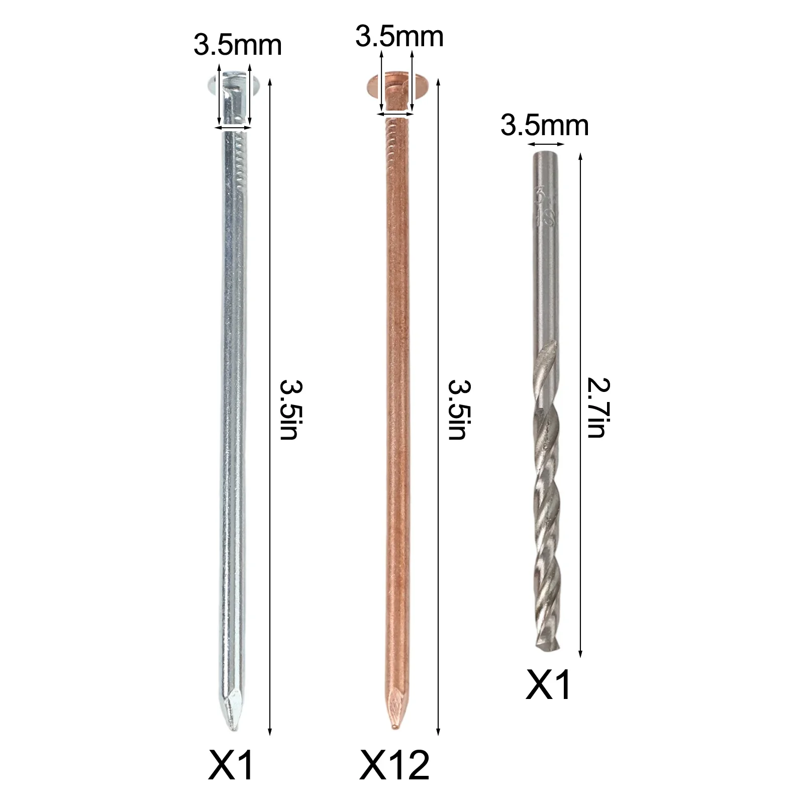 Garden Maintenance 3.5-inch Copper Nails Root Management 14-Piece Set 3.5-Inch Length Efficient Application Hassle-Free Removal