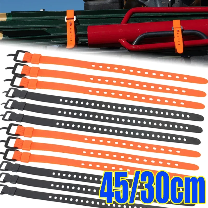 ملزمة حزام قابلة لإعادة الاستخدام الأشرطة قابل للتعديل كابل العلاقات منظمة الأمتعة البضائع في الهواء الطلق والعتاد 30/45 سنتيمتر أدوات السحابة القابلة للتحرير