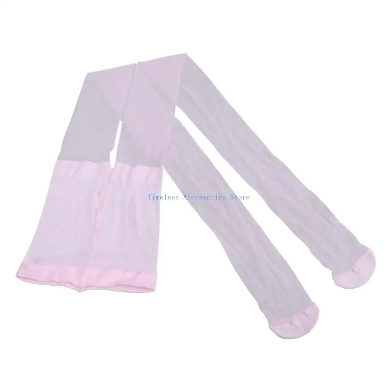 

97QE Women's Summer Thin Sheer Tights with Colored Design Invisible Pantyhose