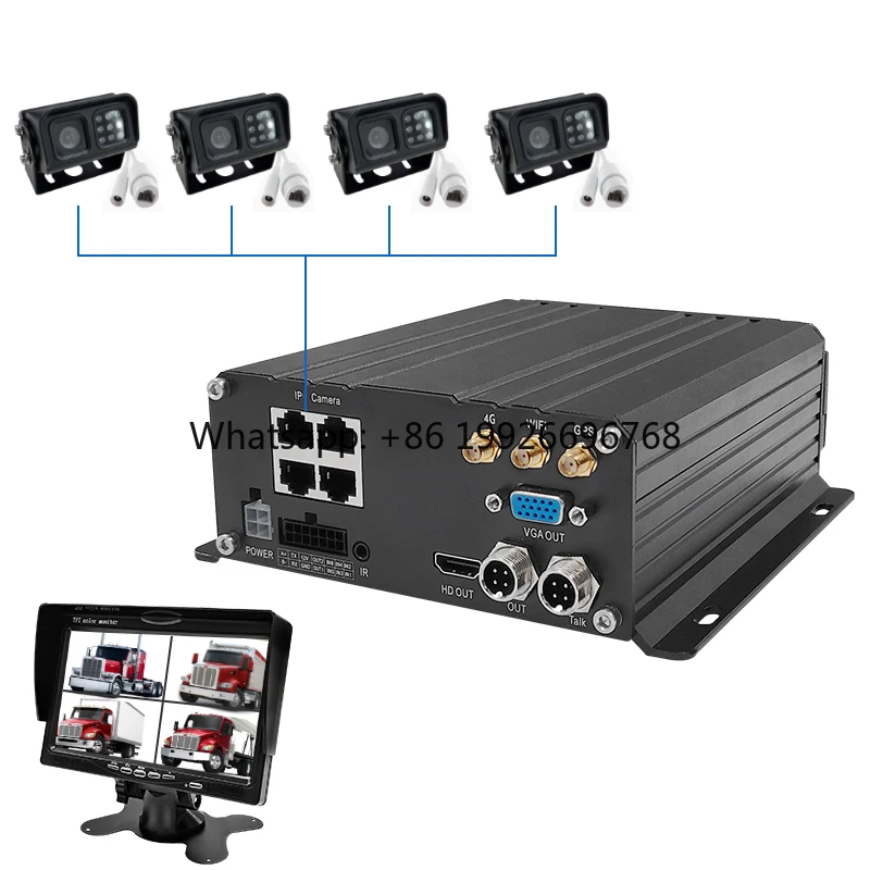 

Suntex 4CH MNVR Driving Recorder School Bus Vehicle Truck NVR with 4G WIFI GPS Monitoring System ADAS DSM DMS BSD Mobile DVR