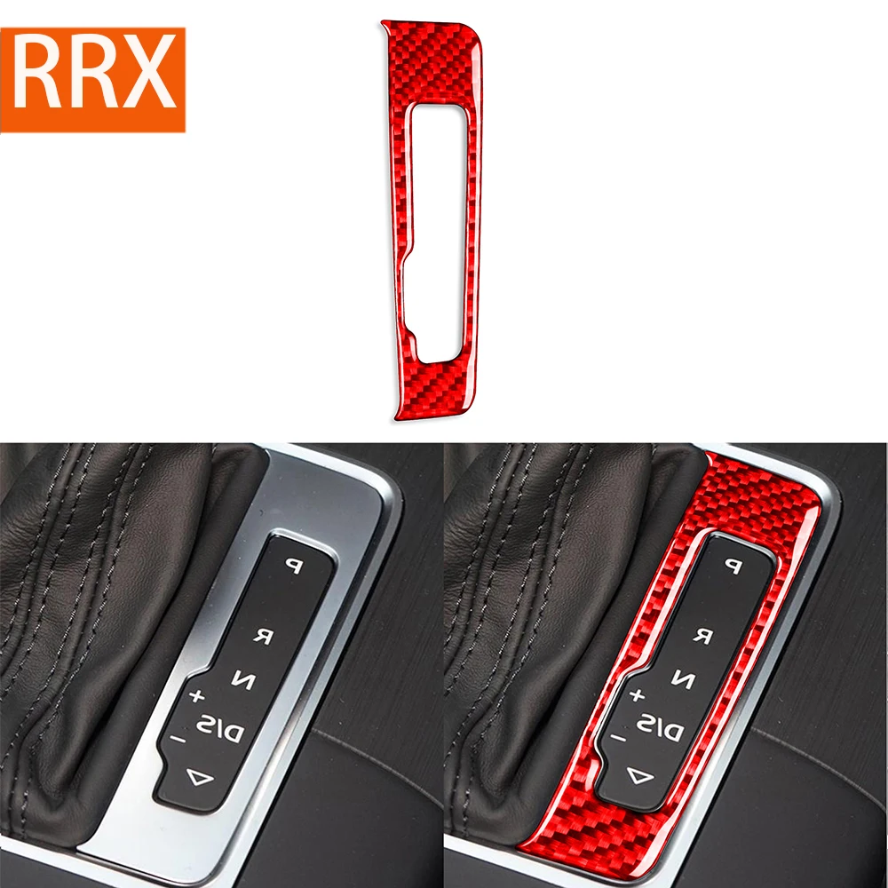 For Audi A3 S3 2013 2014 2015 2016 2017 2018 2019 Automatic Gear Panel Side Frame Carbon Fiber Stickers Car Interior Accessories