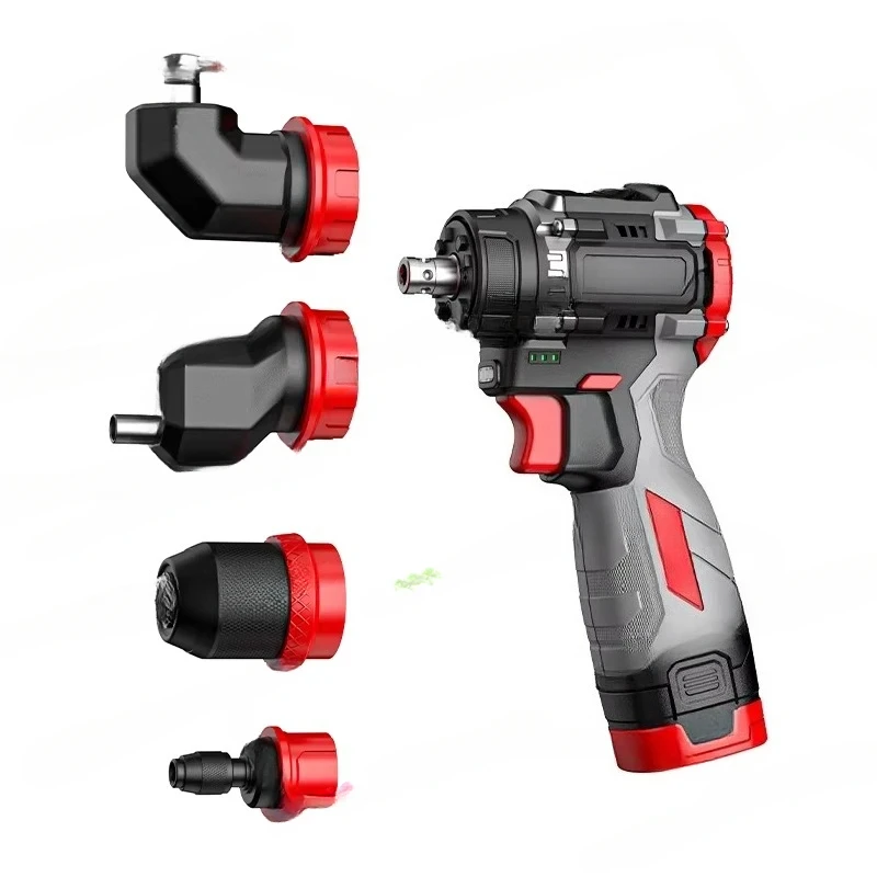 16.8V 45N - Brushless Lithium Battery - -Function Quad Chuck Dual Speed Multi-Head Drill Set