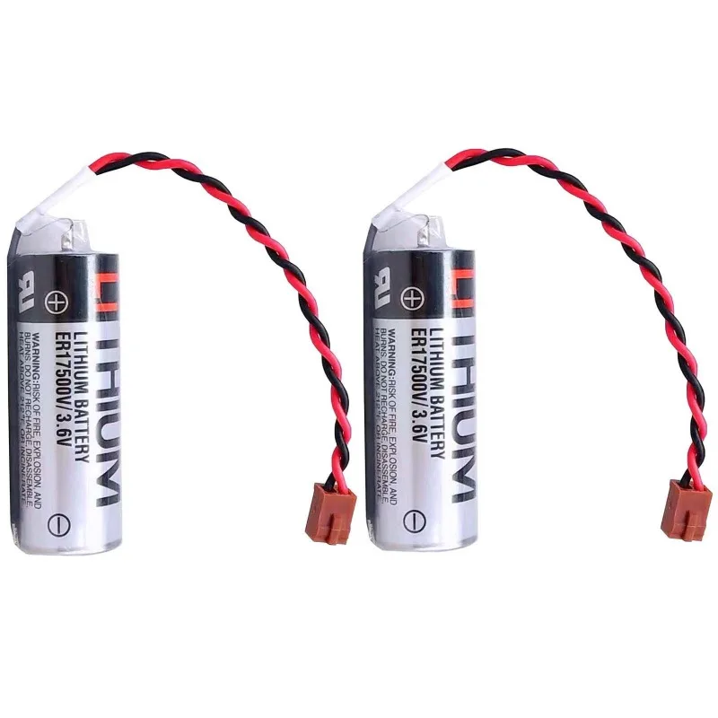 2pcs ER17500V/3.6V batteries 2700mAh CS1W-BAT01 batteries for CS1W-BAT01 programmable logic controllers