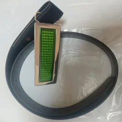 LED Buckle Glowing Lighting Up Belt Led Display Luxury Designer Men's Belt Women Flashing Belt