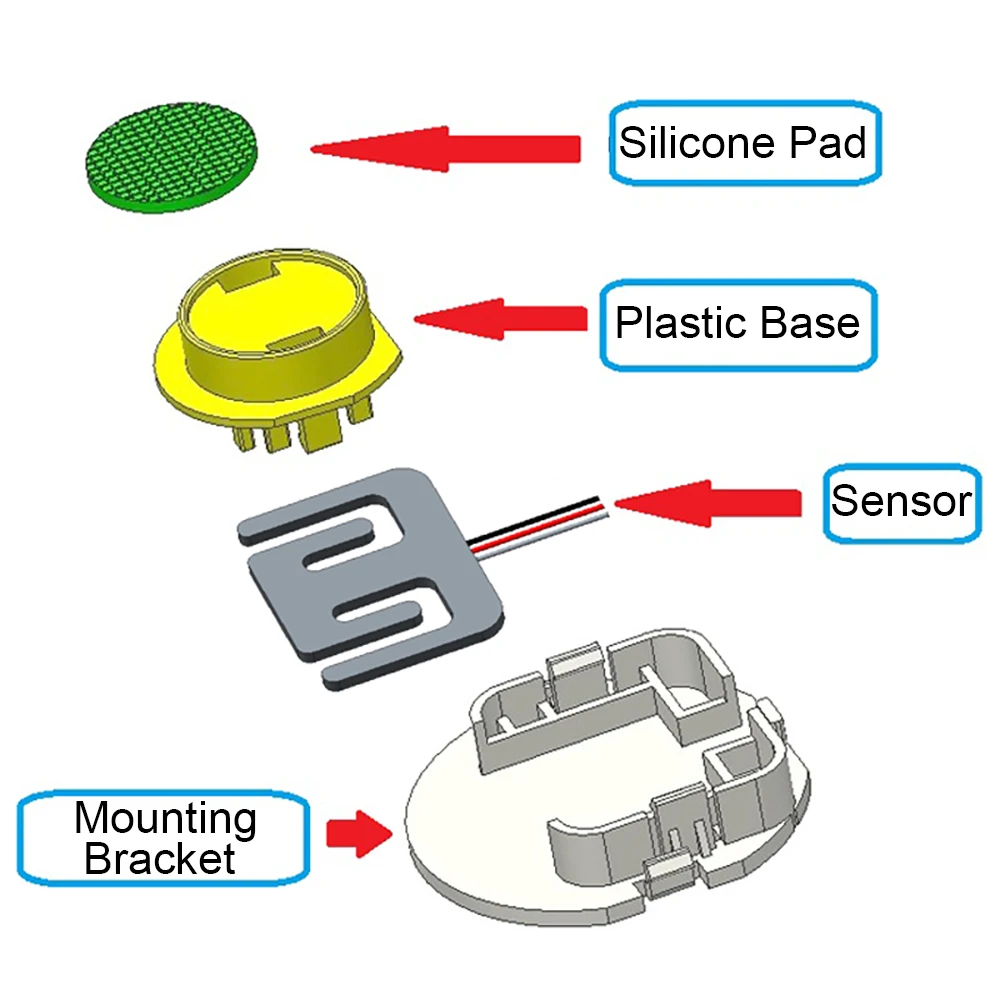 Sensor de peso de celda de carga de 50kg, medidor de tensión de medio puente, Sensor de pesaje de báscula de cuerpo humano para Arduino